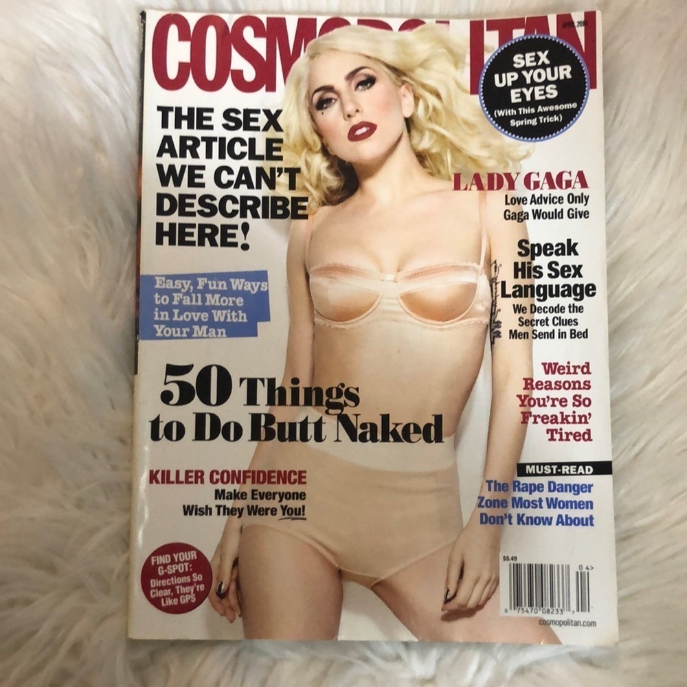 Cosmopolitan Lady Gaga Magazine April 2010